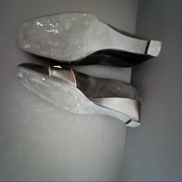 Coach “Margaret” Suede Low Wedges I Color: black I Size: 8.5 - Picture 3 of 5